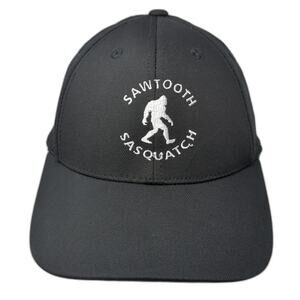 Sawtooth Sasquatch Fitted Baseball Cap Solid Black XL Embroidered Ogio